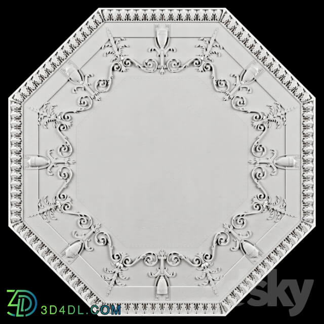 Decorative plaster - Rosette Ceiling