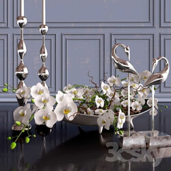 Decorative set - Decorative set. Orchid 