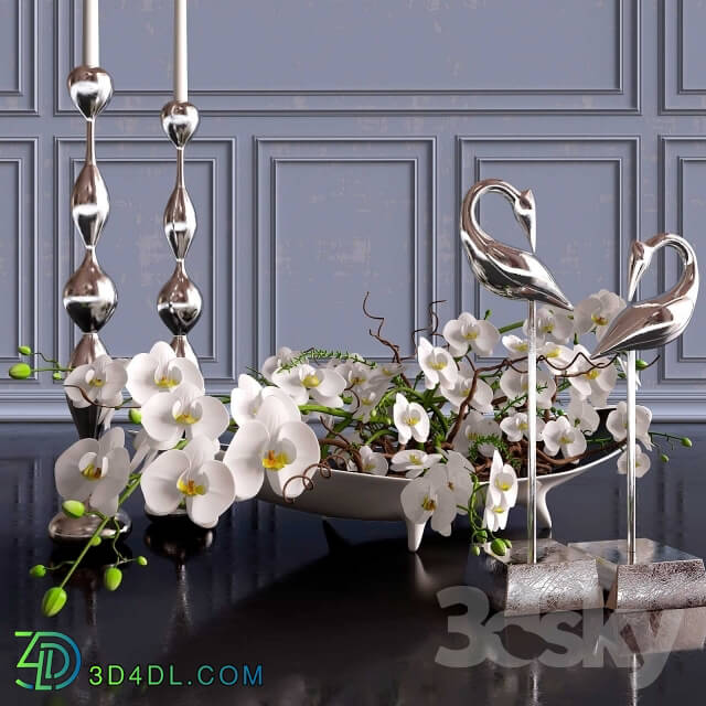 Decorative set - Decorative set. Orchid