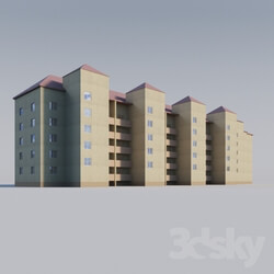 Building - Apartment brick house 
