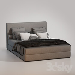 Bed - Bed Minotti Powell 