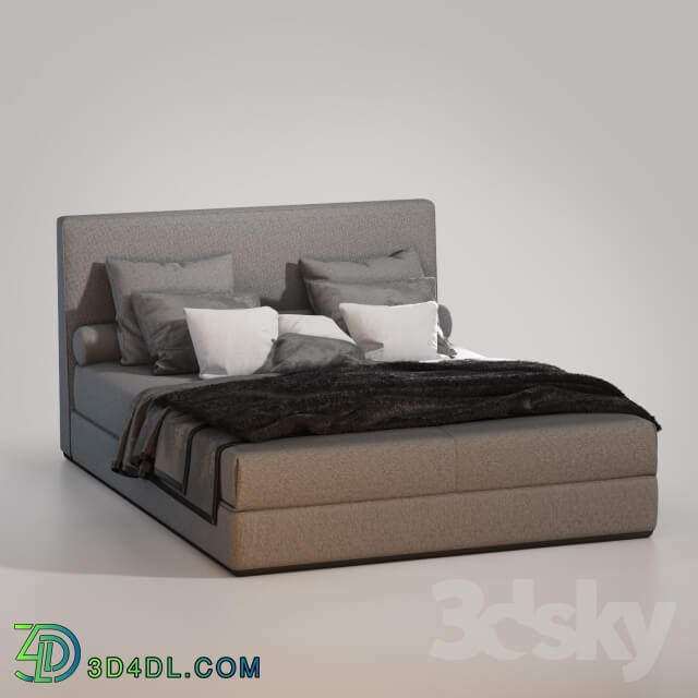 Bed - Bed Minotti Powell