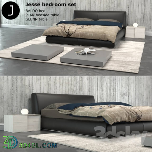 Bed - Baldo bed set