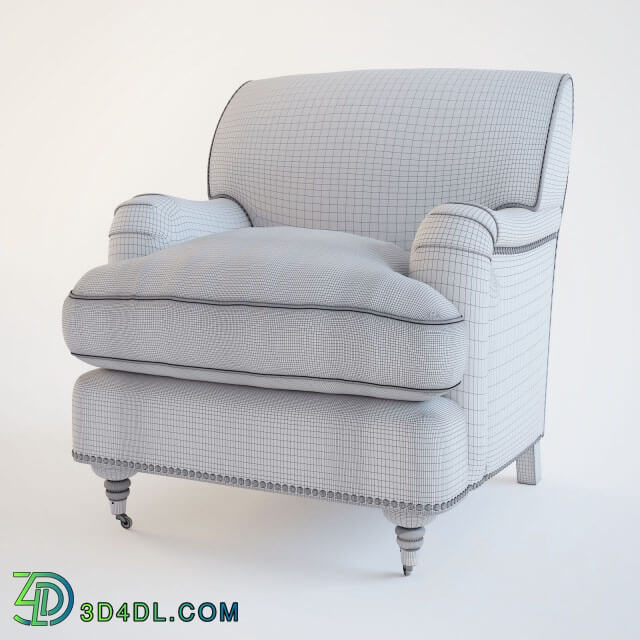 Arm chair - Chloe Club Arm Chair with custom upholstery
