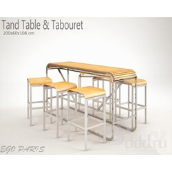 Table _ Chair - Tandem Table _ stool 