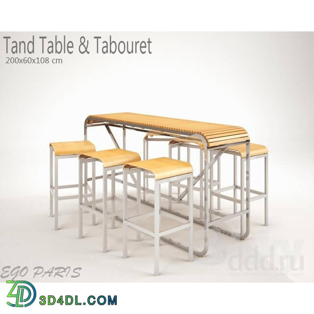 Table _ Chair - Tandem Table _ stool