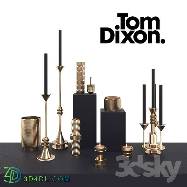 Decorative set - Tom Dixon COG Candle Collection