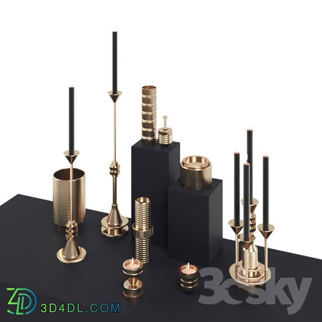 Decorative set - Tom Dixon COG Candle Collection