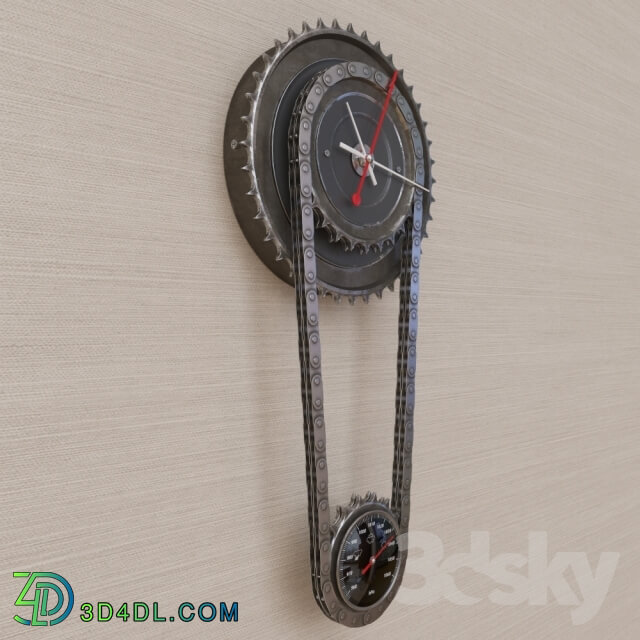 Other decorative objects - Old_gear_wall_clock