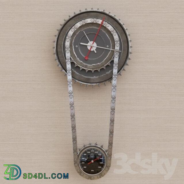 Other decorative objects - Old_gear_wall_clock