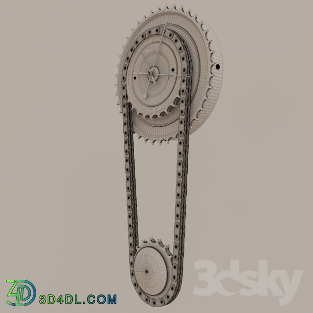 Other decorative objects - Old_gear_wall_clock