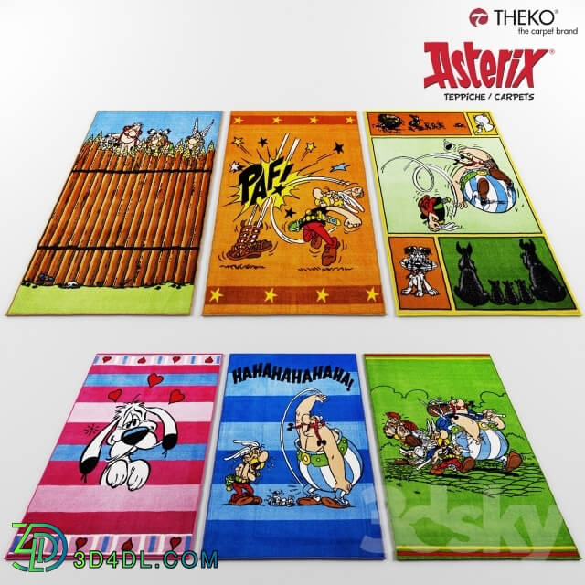 Carpets - Kids carpets collection Asterix Printus by Theko.