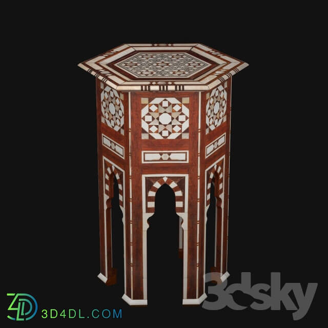 Table - Islamic Hexagon Occasional Table