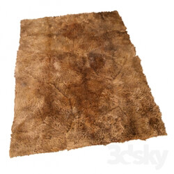 Carpets - Carpet fluffy brown _ Soft dark brown baby alpaca fur rug 