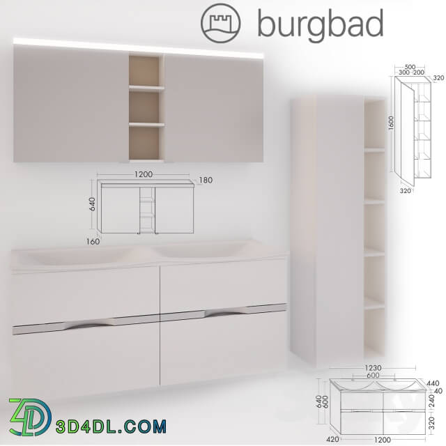 Bathroom furniture - Burgbad collection has Orell