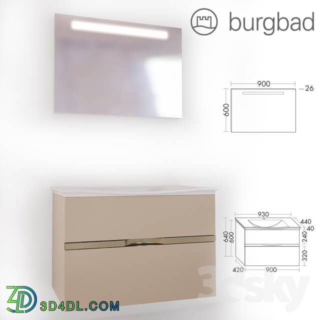 Bathroom furniture - Burgbad collection has Orell