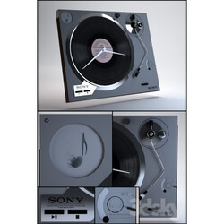 Other decorative objects - Turntable clock. 