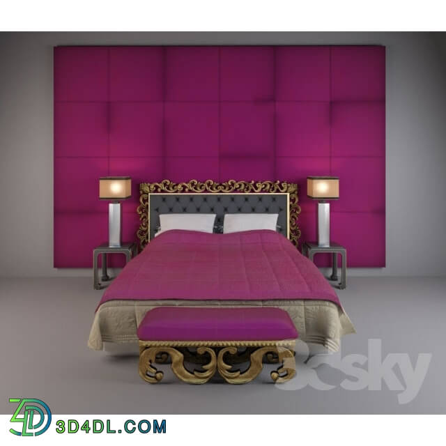 Bed - The pink bedroom