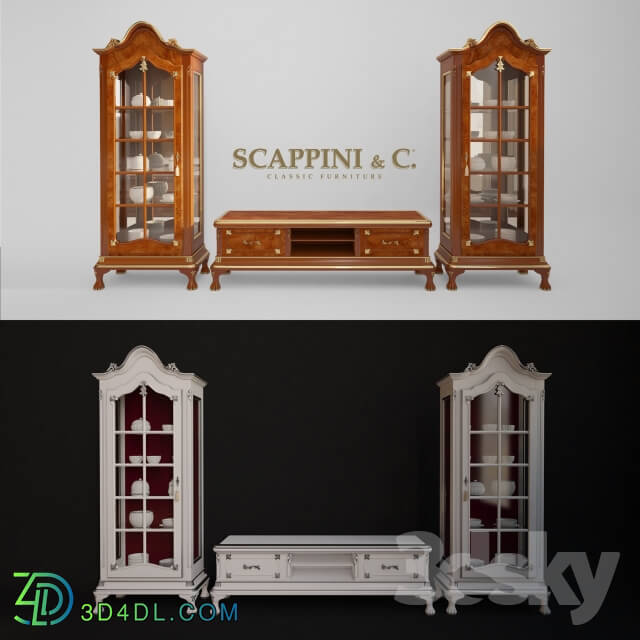 Wardrobe _ Display cabinets - SCAPPINI SHOWCASE_ TV Stand