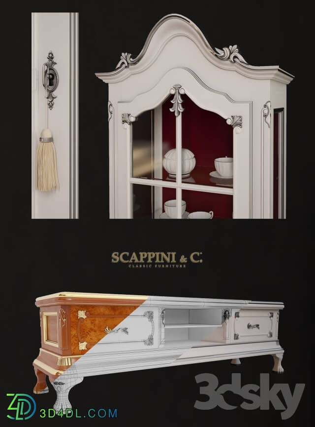 Wardrobe _ Display cabinets - SCAPPINI SHOWCASE_ TV Stand