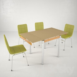 Table _ Chair - Folding table V-179-18 and chairs 