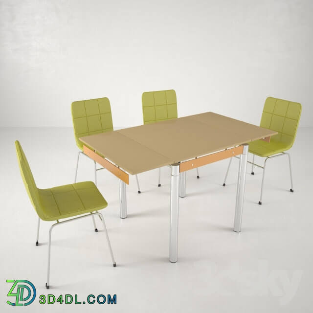 Table _ Chair - Folding table V-179-18 and chairs