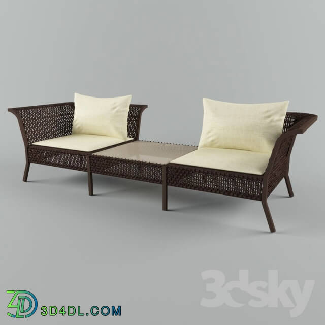 Sofa - Garden furniture table and chair