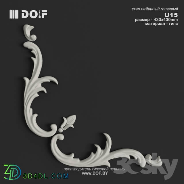 Decorative plaster - OM_U15_W430_DOF