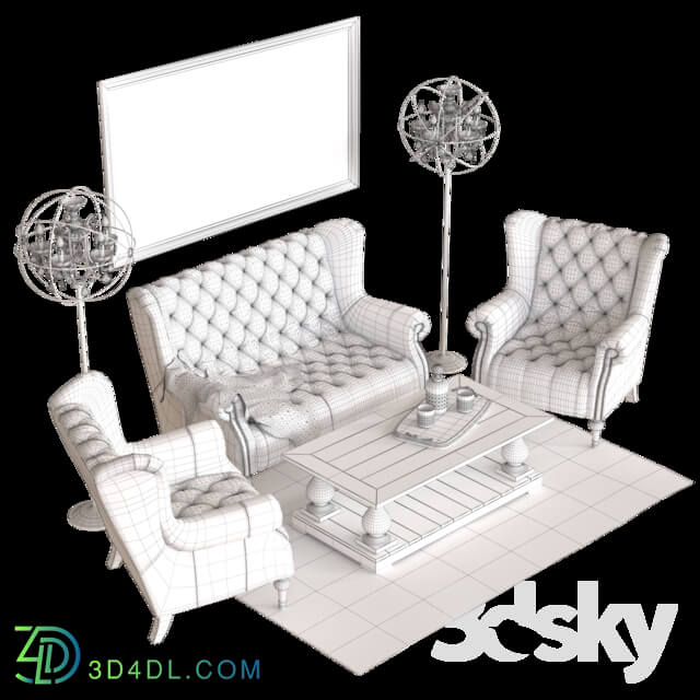 Sofa - Vintage set