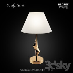Table lamp - Pedret Sculpture 1736_30 Gold 