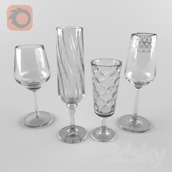 Tableware - Glasses for wine 