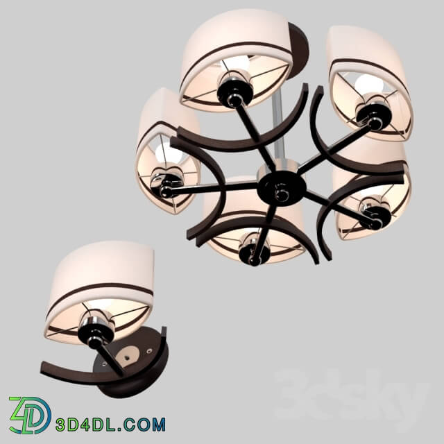 Ceiling light - chandelier and sconces modern hoff