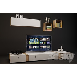 Sideboard _ Chest of drawer - DOGTAS BIANCO TV UNIT 