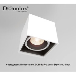 Spot light - Donolux DL18415 _ 11WW-SQ White _ Black 
