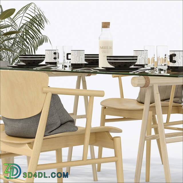 Table _ Chair - Furniture set