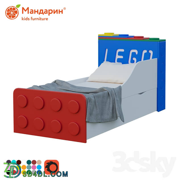 Bed - Bed for children with extra bed