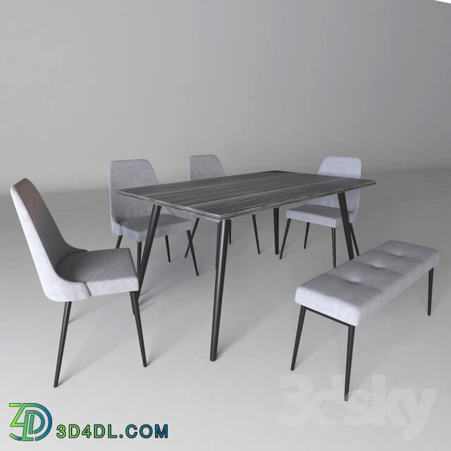 Table _ Chair - Kuryakin Dining set