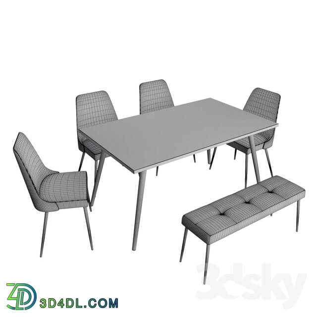 Table _ Chair - Kuryakin Dining set