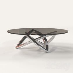 Table - Chrome coffee table 