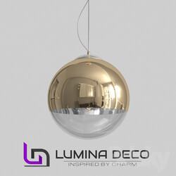 Ceiling light - _OM_ Pendant lamp Lumina Deco Ibiza gold LDP 108 GD 