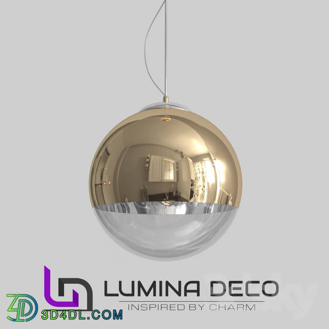 Ceiling light - _OM_ Pendant lamp Lumina Deco Ibiza gold LDP 108 GD