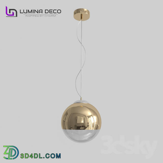 Ceiling light - _OM_ Pendant lamp Lumina Deco Ibiza gold LDP 108 GD