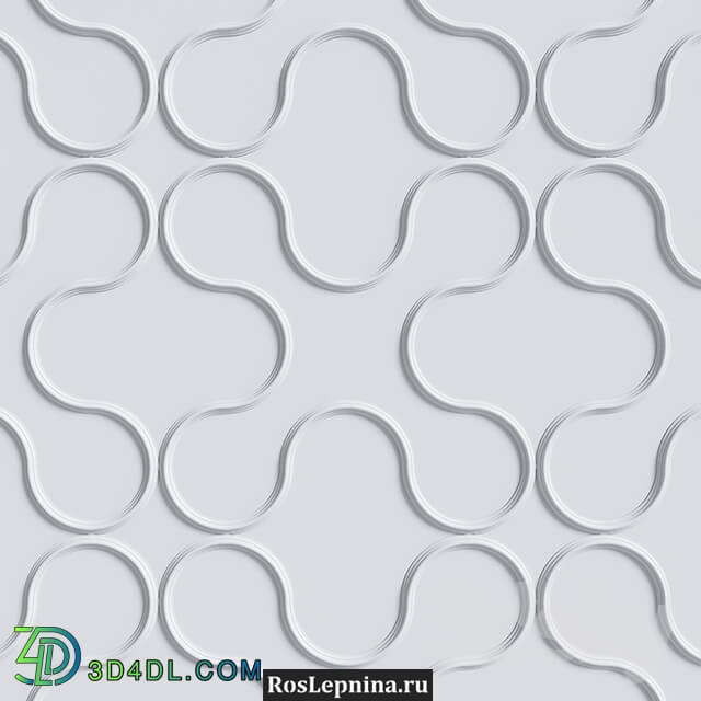 Decorative plaster - OM Modular Composition CLOVER 400 from RosLepnina