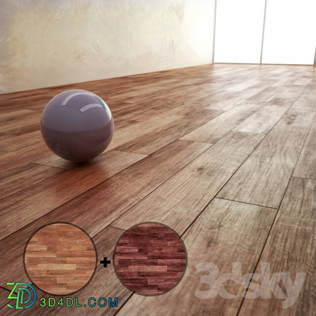 Wood - Parquet Material With 2 Texture