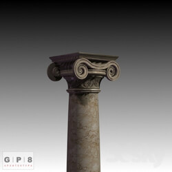 Decorative plaster - Ionian column 