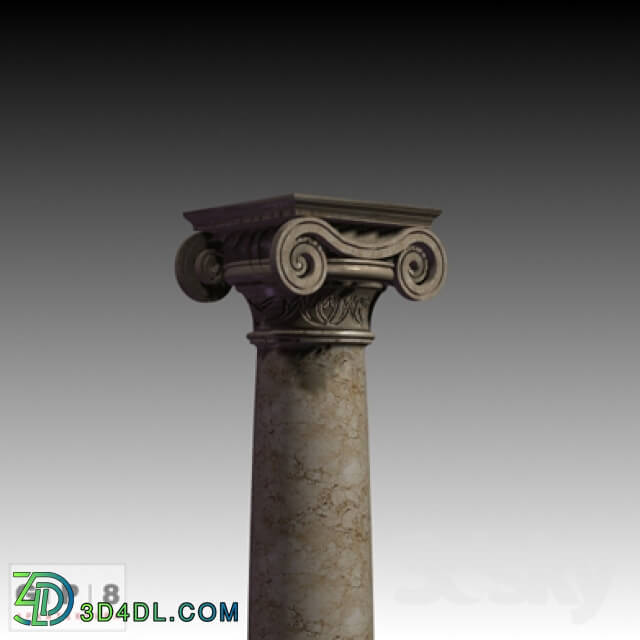 Decorative plaster - Ionian column