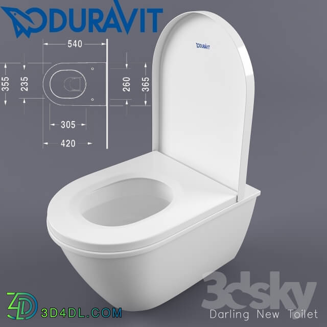 Toilet and Bidet - DURAVIT Darling New Toilet