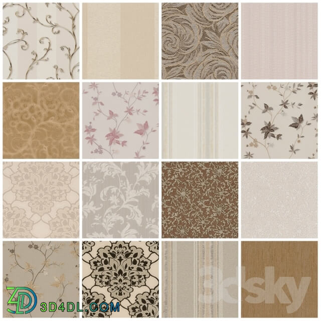 Wall covering - Wallpapers Zambaiti Parati - a collection of Lilium