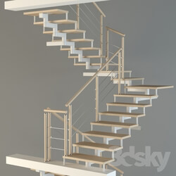 Staircase - Stairs on a modular metal frame 