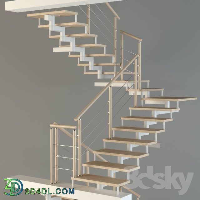 Staircase - Stairs on a modular metal frame